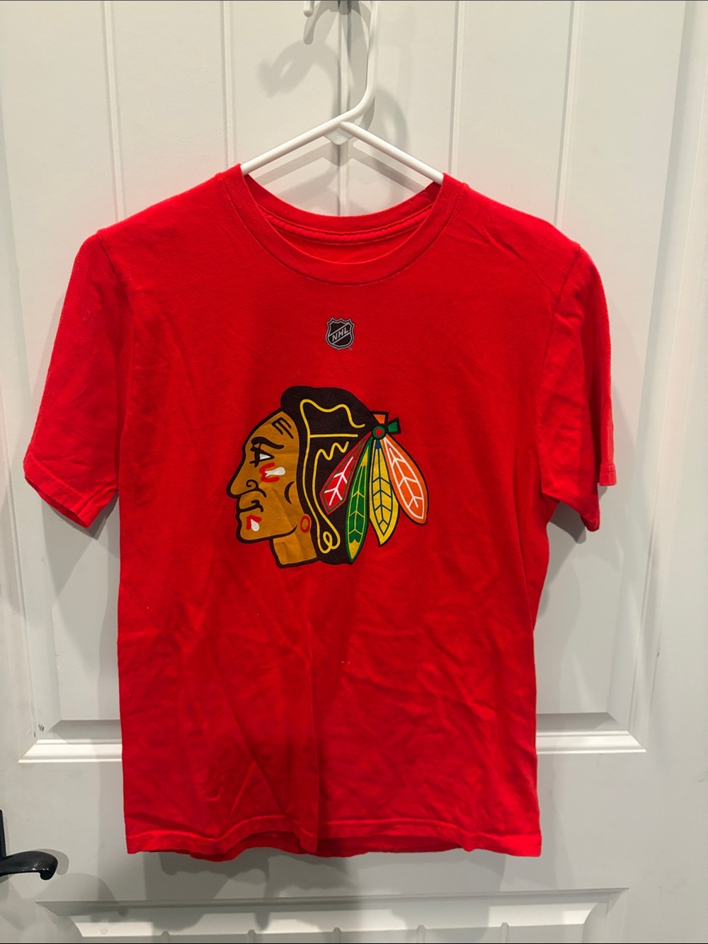 NHL Chicago Blackhawks Red Short Sleeve Kids Tee